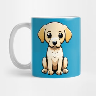 Kawaii Yellow Labrador Retriever Dog Mug